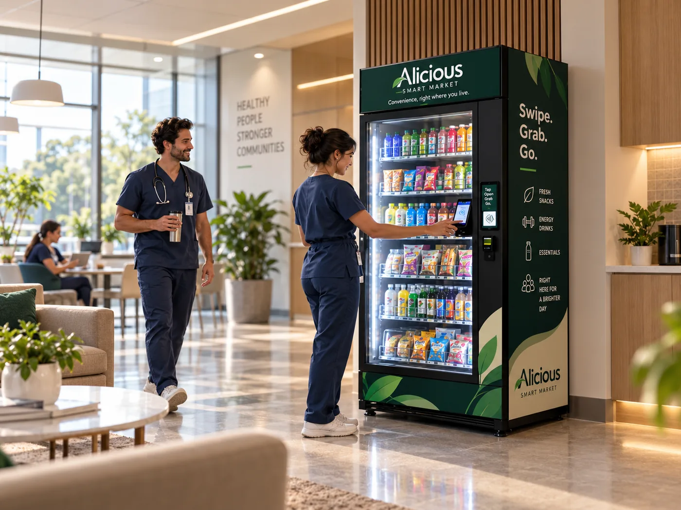 Alicious Smart Market concept for a healthcare center